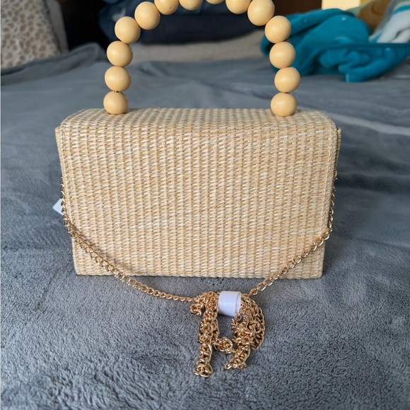 Tommy Bahama Beige Woven Tote - Picture 2 of 6